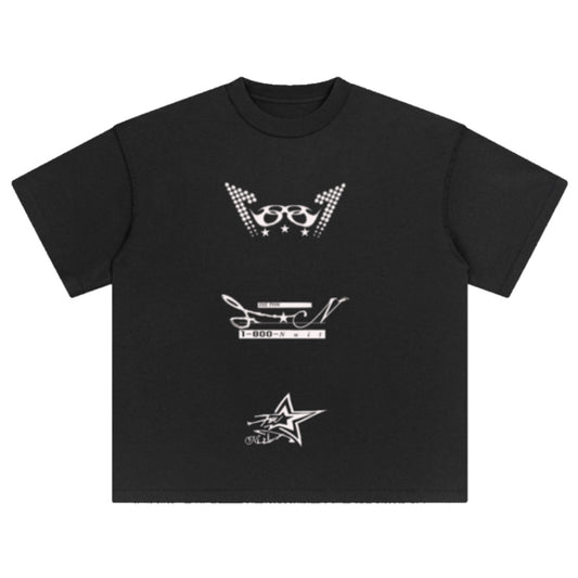 天使の影 Cropped (Heavyweight) T-shirt